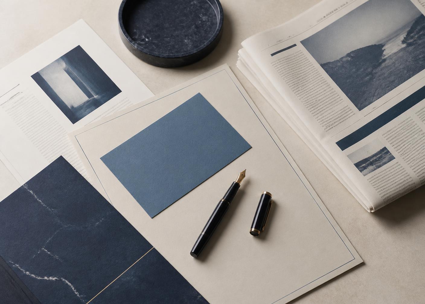 Printed career documents laid out on a desk